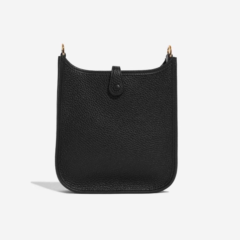 Pre-owned Hermès bag Evelyne 16 Taurillon Clemence Black Black Back | Sell your designer bag on Saclab.com