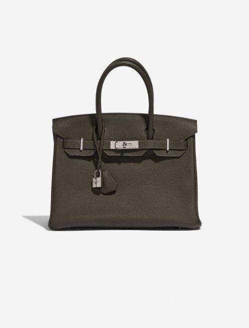 Pre-owned Hermès bag Hermes Birkin 30 Togo Vert Maquis Green Front | Sell your designer bag on Saclab.com