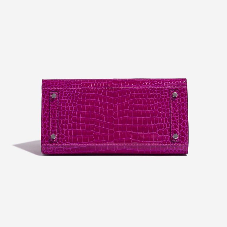 Pre-owned Hermès bag Birkin 30 Porosus Crocodile Rose Pourpre Rose Bottom | Sell your designer bag on Saclab.com