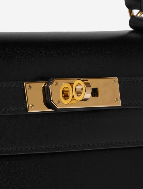 Pre-owned Hermès bag Kelly 28 Box Black Black Closing System | Sell your designer bag on Saclab.com