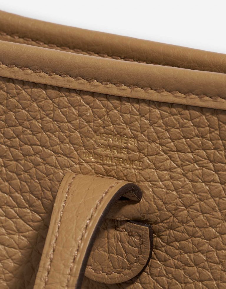 Pre-owned Hermès bag Evelyne 16 Taurillon Clemence Chai Brown Logo | Sell your designer bag on Saclab.com