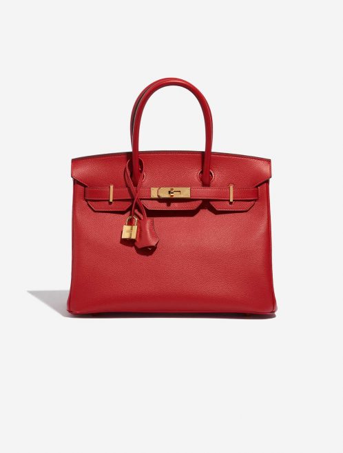 Pre-owned Hermès bag Birkin 30 Epsom Rouge Casaque Red Front | Sell your designer bag on Saclab.com