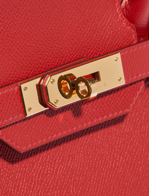 Pre-owned Hermès bag Birkin 30 Epsom Rouge Casaque Red Closing System | Sell your designer bag on Saclab.com