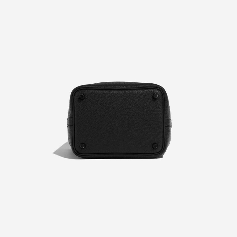 Pre-owned Hermès bag Picotin 18 Taurillon Clemence SO Black Black Bottom | Sell your designer bag on Saclab.com