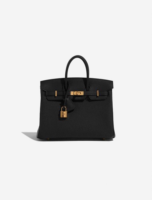 Pre-owned Hermès bag Birkin 25 Togo Black Black Front | Sell your designer bag on Saclab.com