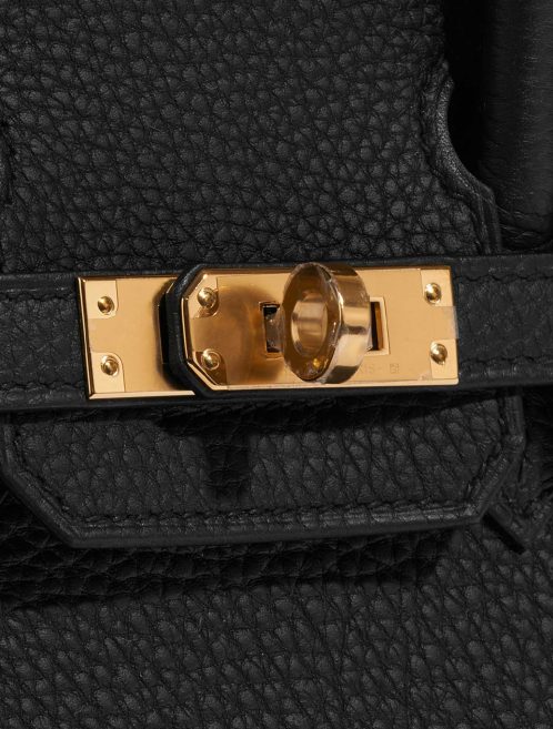 Pre-owned Hermès bag Birkin 25 Togo Black Black Closing System | Sell your designer bag on Saclab.com