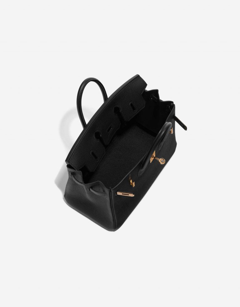 Pre-owned Hermès bag Birkin 25 Togo Black Black Inside | Sell your designer bag on Saclab.com