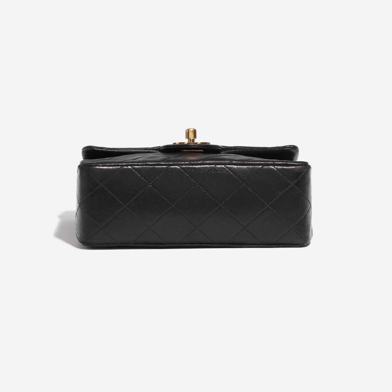 Pre-owned Chanel bag Timeless Mini Square Lamb Black Black Bottom | Sell your designer bag on Saclab.com