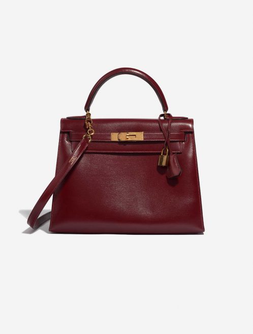Pre-owned Hermès bag Kelly 28 Box Rouge H Red Front | Sell your designer bag on Saclab.com