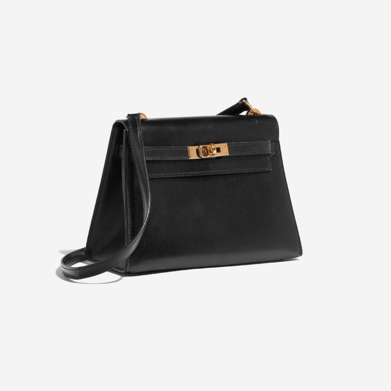 Pre-owned Hermès bag Kelly Mini Box Black Black Side Front | Sell your designer bag on Saclab.com