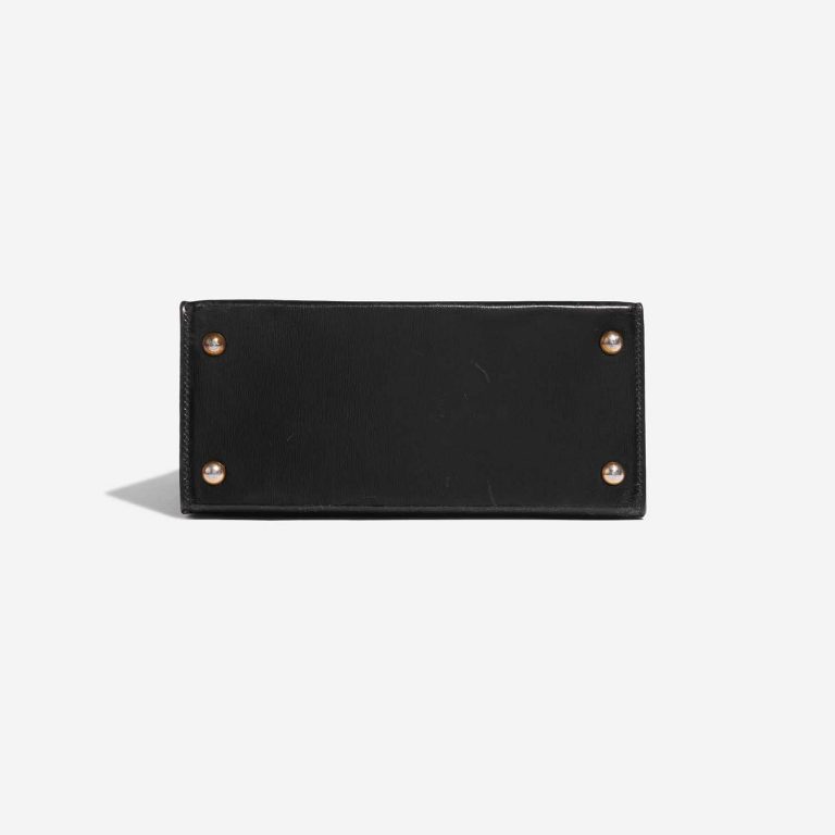 Pre-owned Hermès bag Kelly Mini Box Black Black Bottom | Sell your designer bag on Saclab.com