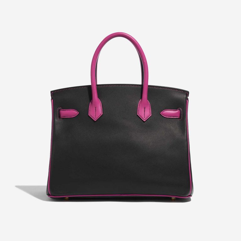 Pre-owned Hermès bag Birkin HSS 30 Swift Black / Rose Pourpe Black, Rose Back | Sell your designer bag on Saclab.com