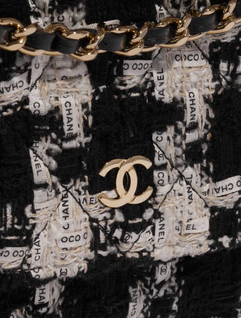 Pre-owned Chanel bag Timeless WOC Tweed Black / White Black, White Closing System | Sell your designer bag on Saclab.com