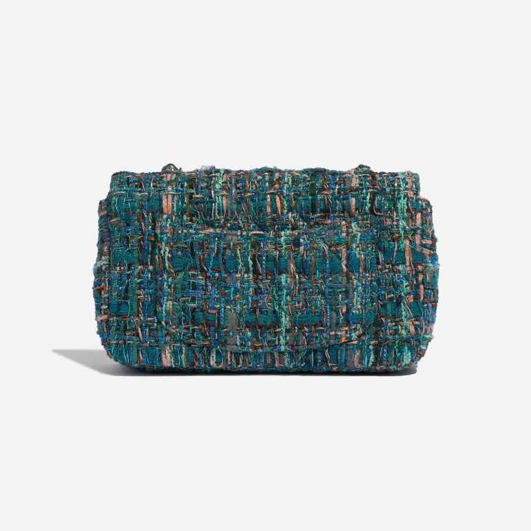 Pre-owned Chanel bag Timeless Mini Rectangular Tweed Blue / Green Blue, Green Back | Sell your designer bag on Saclab.com