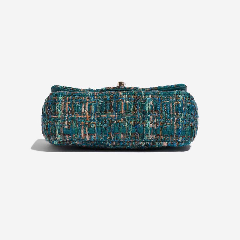 Pre-owned Chanel bag Timeless Mini Rectangular Tweed Blue / Green Blue, Green Bottom | Sell your designer bag on Saclab.com