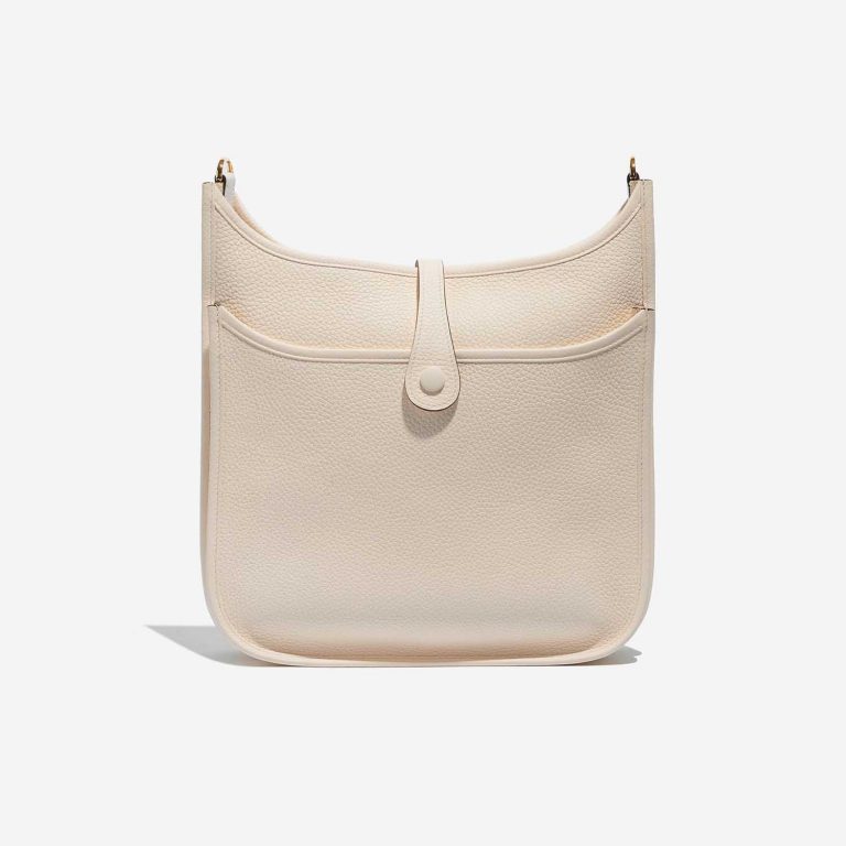 Pre-owned Hermès bag Evelyne 29 Taurillon Clemence Nata Beige Back | Sell your designer bag on Saclab.com