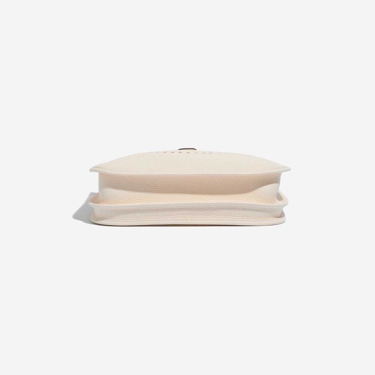 Pre-owned Hermès bag Evelyne 29 Taurillon Clemence Nata Beige Bottom | Sell your designer bag on Saclab.com