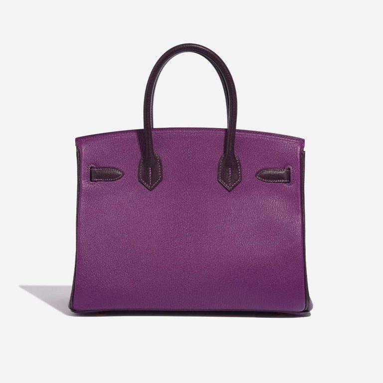 Pre-owned Hermès bag Birkin HSS 30 Chèvre Mysore Anémone / Raisin Violet | Sell your designer bag on Saclab.com