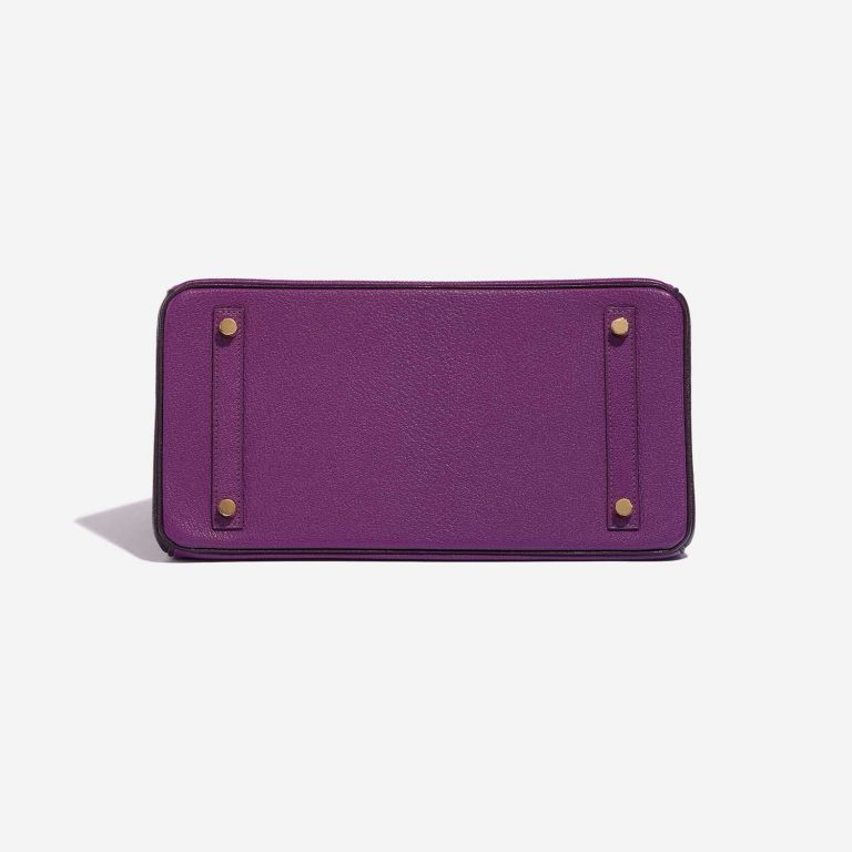 Pre-owned Hermès bag Birkin HSS 30 Chèvre Mysore Anémone / Raisin Violet Bottom | Sell your designer bag on Saclab.com