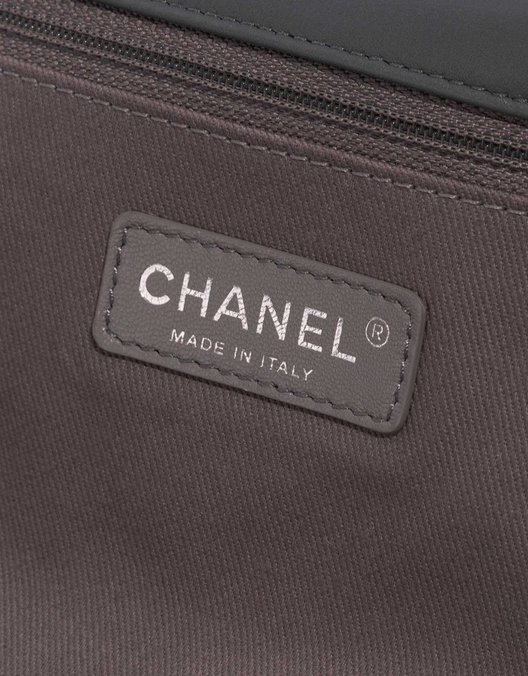 Pre-owned Chanel bag Boy Old Medium Fabric Beige Beige Logo | Sell your designer bag on Saclab.com