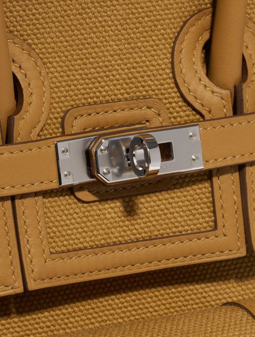 Pre-owned Hermès bag Birkin Cargo 25 Toile Goeland / Veau Swift Desert / Sesame Brown Closing System | Sell your designer bag on Saclab.com