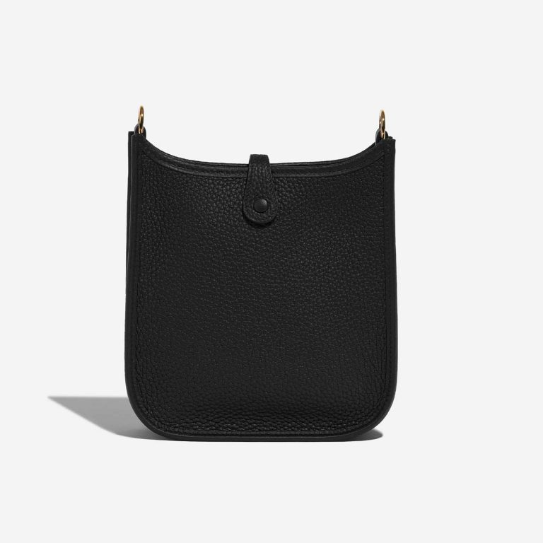 Pre-owned Hermès bag Evelyne 16 Taurillon Clemence Black Black Back | Sell your designer bag on Saclab.com