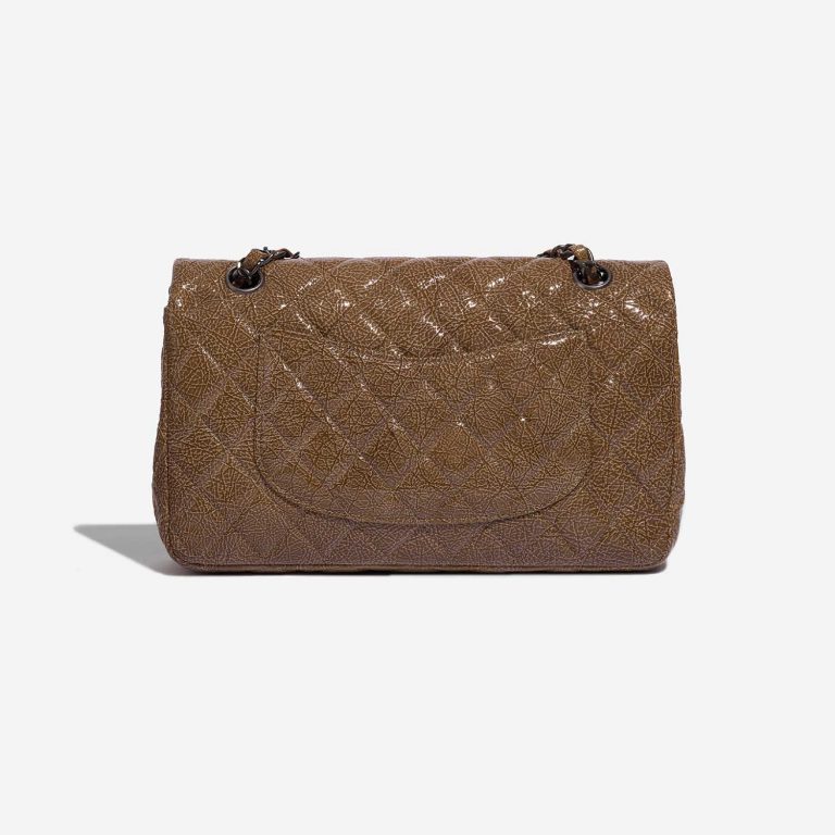 Pre-owned Chanel bag Timeless Medium Patent Leather Brown Brown Back | Sell your designer bag on Saclab.com