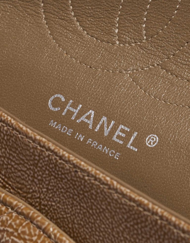 Pre-owned Chanel bag Timeless Medium Patent Leather Brown Brown Logo | Sell your designer bag on Saclab.com