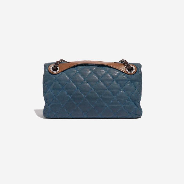 Pre-owned Chanel bag Timeless Medium Lamb Blue / Brown Blue, Brown Back | Sell your designer bag on Saclab.com
