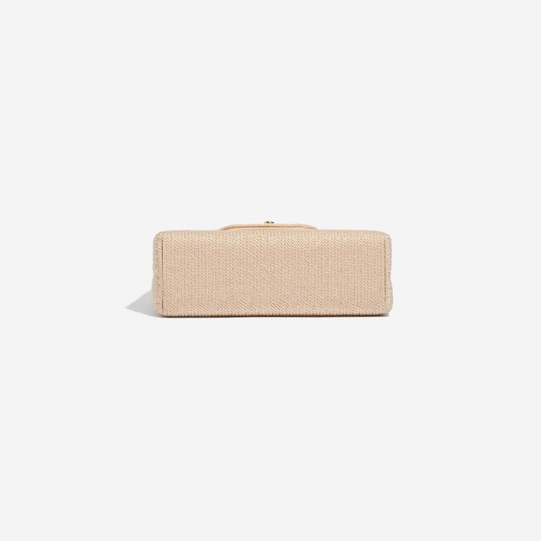 Pre-owned Chanel bag Timeless Handle Small Silk Rope Beige Beige Bottom | Sell your designer bag on Saclab.com