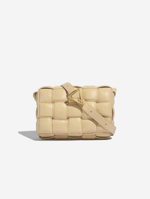 Pre-owned Bottega Veneta bag Cassette Calf Porridge Beige Front | Sell your designer bag on Saclab.com