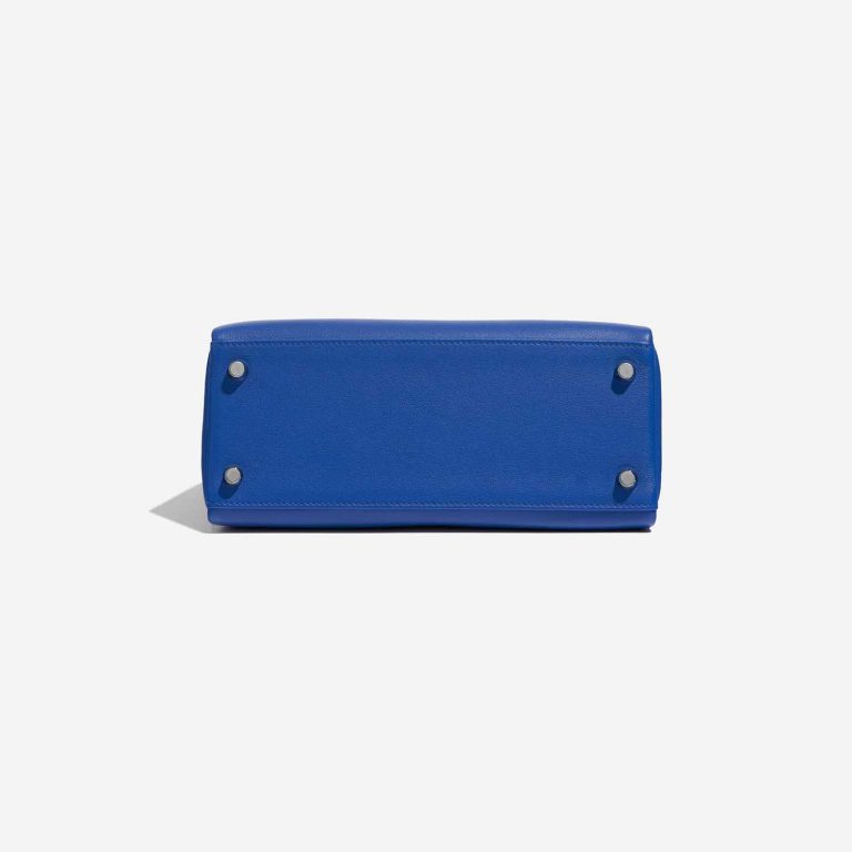 Pre-owned Hermès bag Kelly 25 Swift Blue France Blue Bottom | Sell your designer bag on Saclab.com