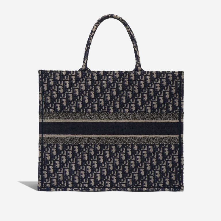Pre-owned Dior bag Book Tote Large Canvas Blue / White Blue, White Back | Sell your designer bag on Saclab.com