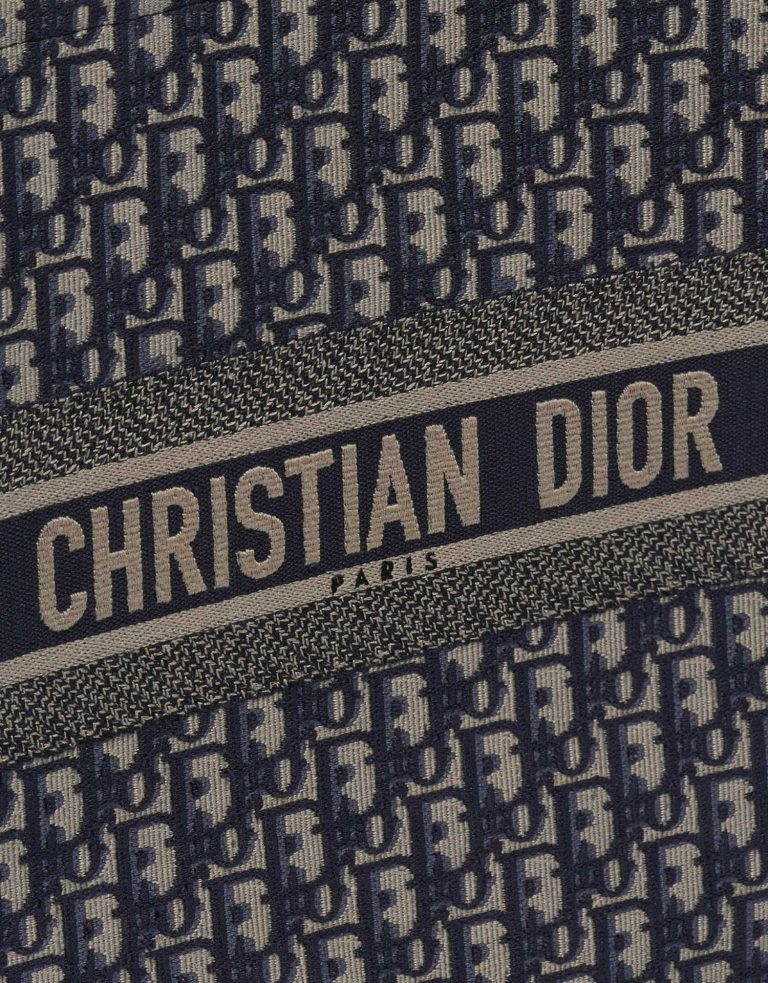 Pre-owned Dior bag Book Tote Large Canvas Blue / White Blue, White Logo | Sell your designer bag on Saclab.com