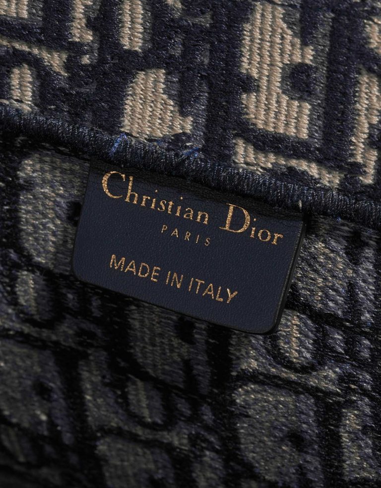 Pre-owned Dior bag Book Tote Large Canvas Blue / White Blue, White Logo | Sell your designer bag on Saclab.com
