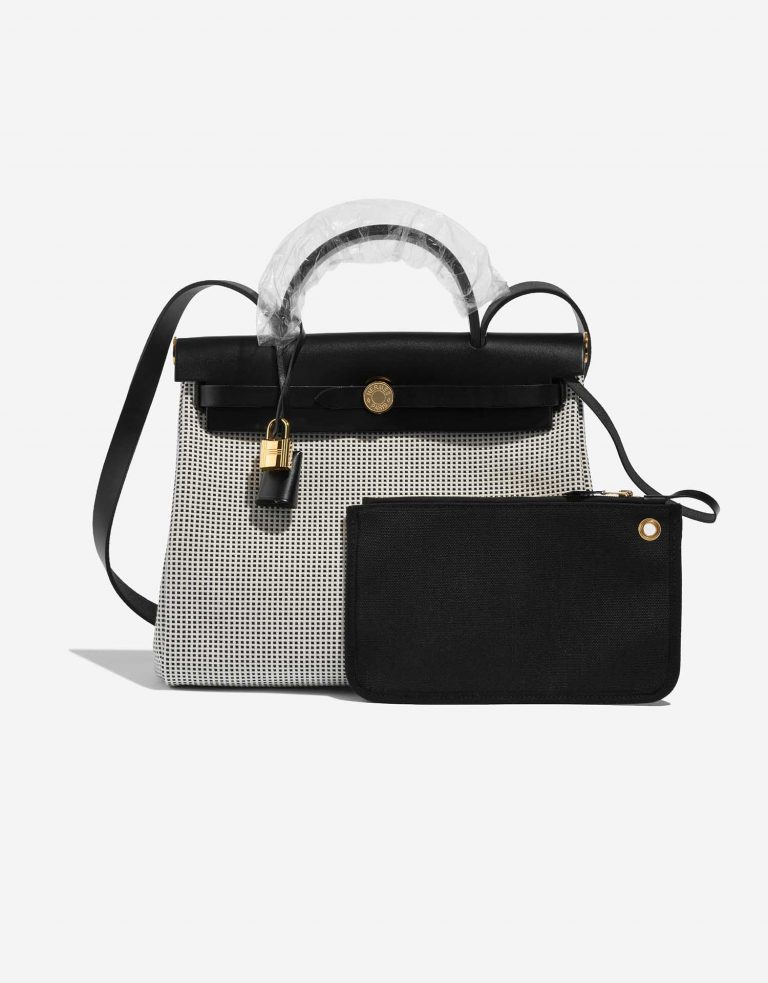 Hermès Herbag 31 Vache Hunter / Toile Quadrille Viking Black