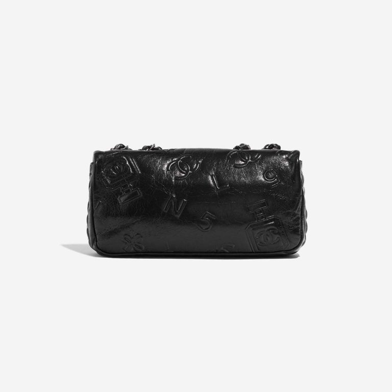 Pre-owned Chanel bag Timeless Baguette Small Aged Calfskin Black Black Back | Sell your designer bag on Saclab.com