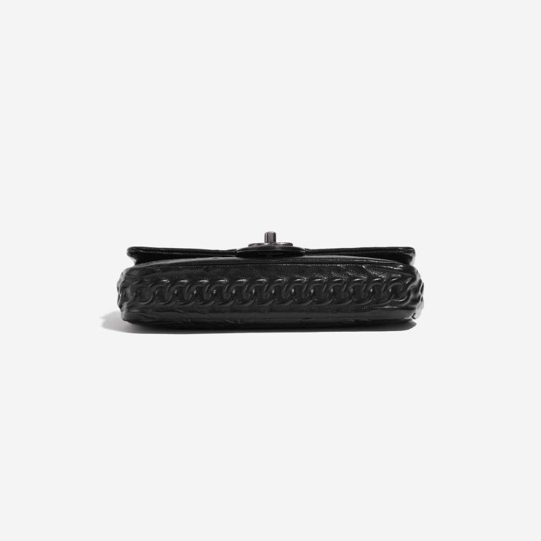 Pre-owned Chanel bag Timeless Baguette Small Aged Calfskin Black Black Bottom | Sell your designer bag on Saclab.com