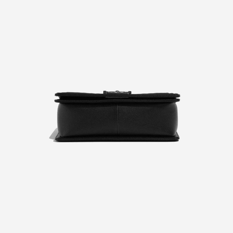 Pre-owned Chanel bag Boy Old Medium Caviar Black Black Bottom | Sell your designer bag on Saclab.com