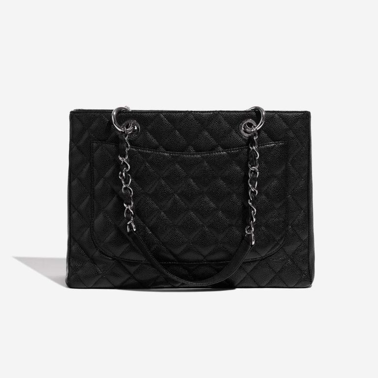 Pre-owned Chanel bag Shopping Tote GST Caviar Black Black Back | Sell your designer bag on Saclab.com