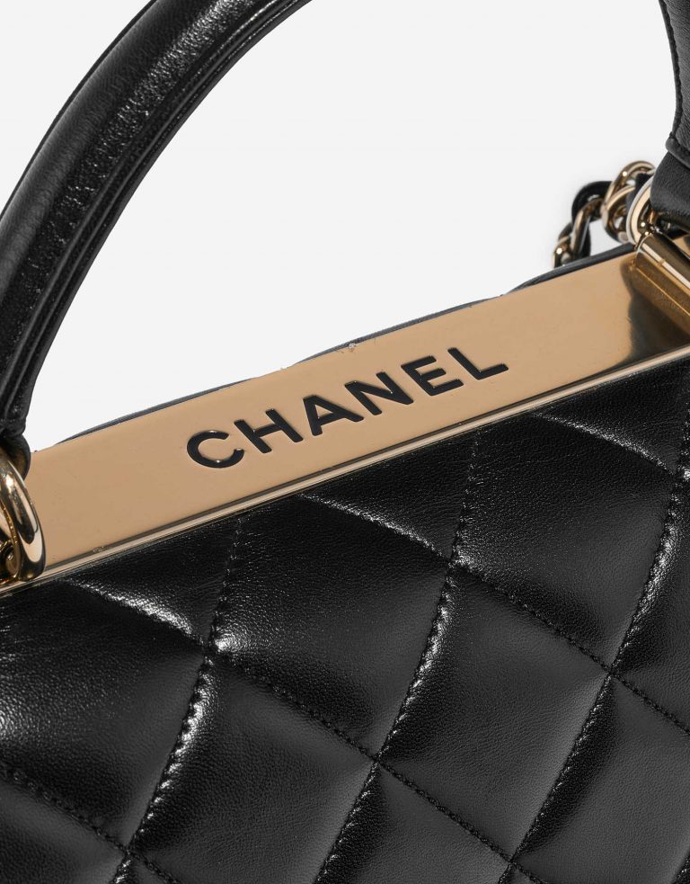 Pre-owned Chanel bag Timeless Handle Large Lamb Black Black Detail | Sell your designer bag on Saclab.com