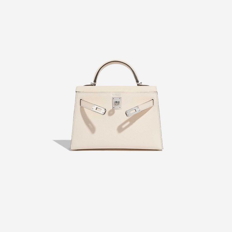 Pre-owned Hermès bag Kelly Mini Epsom Nata Beige Front Open | Sell your designer bag on Saclab.com