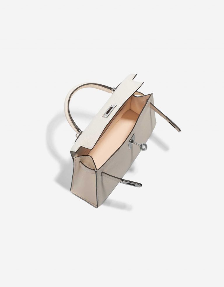 Pre-owned Hermès bag Kelly Mini Epsom Nata Beige Inside | Sell your designer bag on Saclab.com
