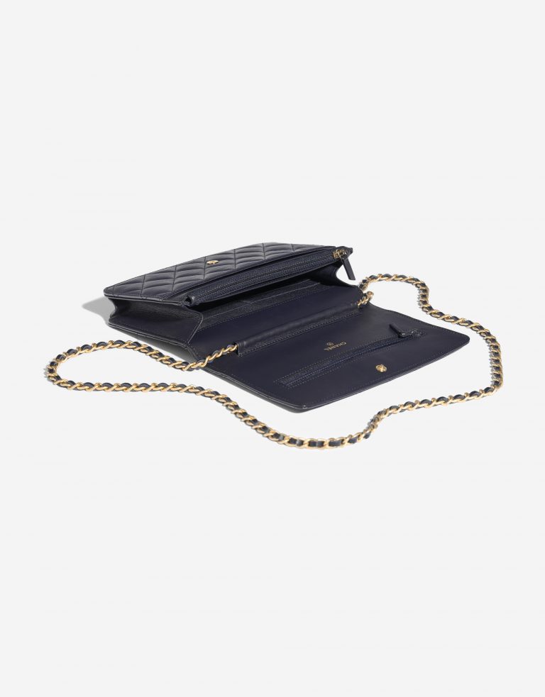 Pre-owned Chanel bag 2.55 Reissue WOC Aged Calf Navy Blue Blue Inside | Sell your designer bag on Saclab.com