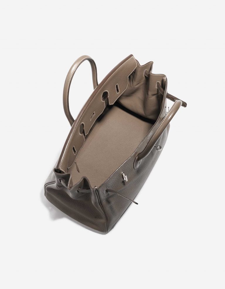 Pre-owned Hermès bag Birkin 35 Togo Etoupe Grey Inside | Sell your designer bag on Saclab.com