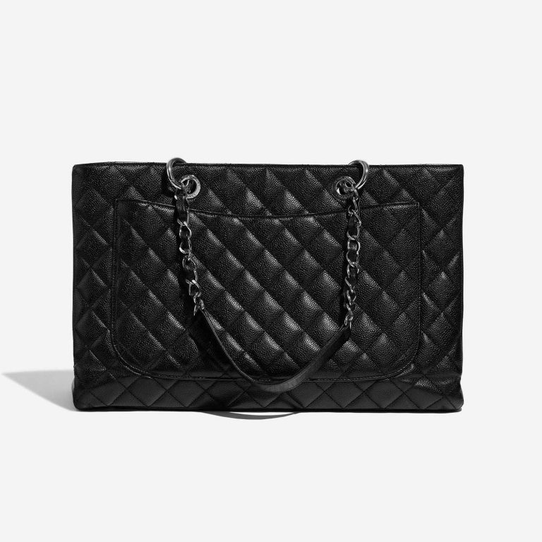 Pre-owned Chanel bag Shopping Tote GST Caviar Black Black Back | Sell your designer bag on Saclab.com