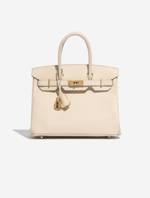Pre-owned Hermès bag Birkin 30 Epsom Craie Beige Front | Sell your designer bag on Saclab.com