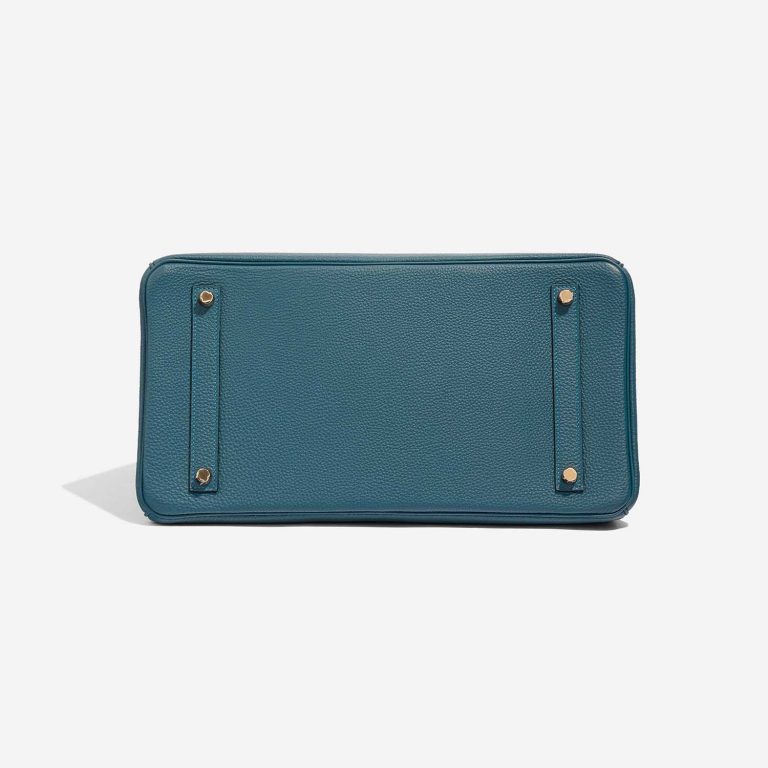Pre-owned Hermès bag Birkin 35 Togo Blue Colvert Blue Bottom | Sell your designer bag on Saclab.com