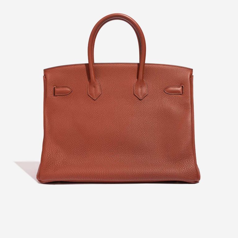Pre-owned Hermès bag Birkin 35 Togo Cuivre Brown Back | Sell your designer bag on Saclab.com