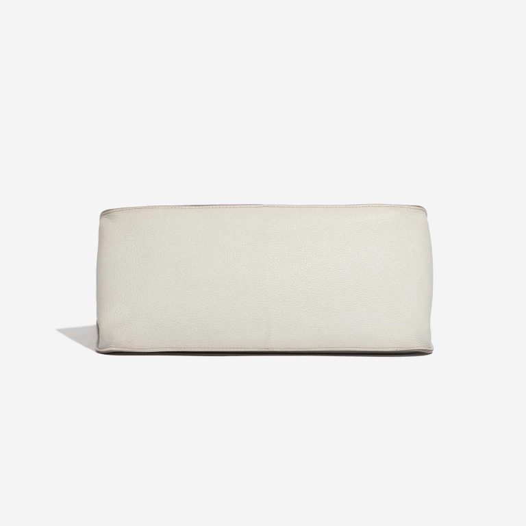 Pre-owned Hermès bag Jypsière 34 Clemence Beton White Bottom | Sell your designer bag on Saclab.com